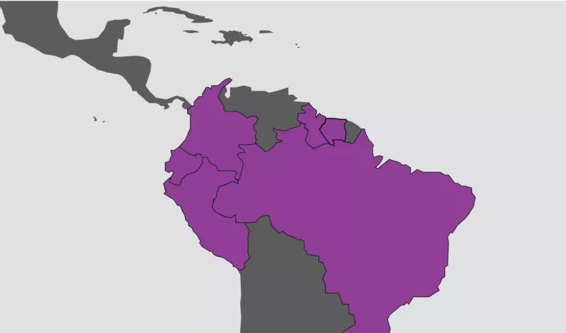 Amazonia Regional Hub map