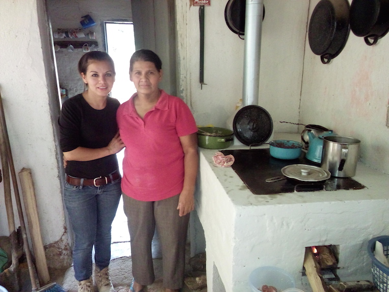 A new ecostove in a home in Honduras
