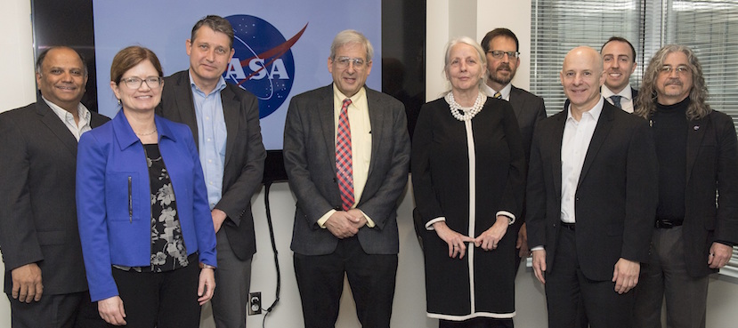 Group photo with members from NASA SERVIR, NASA HQ and ITC--credit NASA