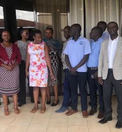 Participants of an EF5 training met in Kampala, Uganda in November 2019. Photo Credit: SERVIR E&SA/RCMRD. Source: https://twitter.com/RCMRD_/status/1197839617988448256