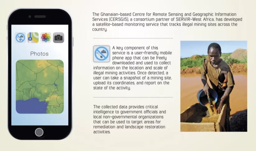 Infographic: Mobile App for Fighting Illegal Mining in Ghana