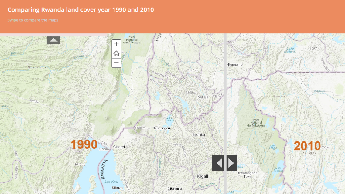 Story Map: Civil war and the ensuing population dynamics on Rwanda's land cover