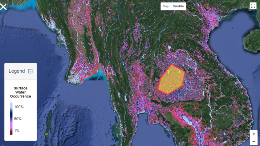 A digitally enhanced map of Myanmar